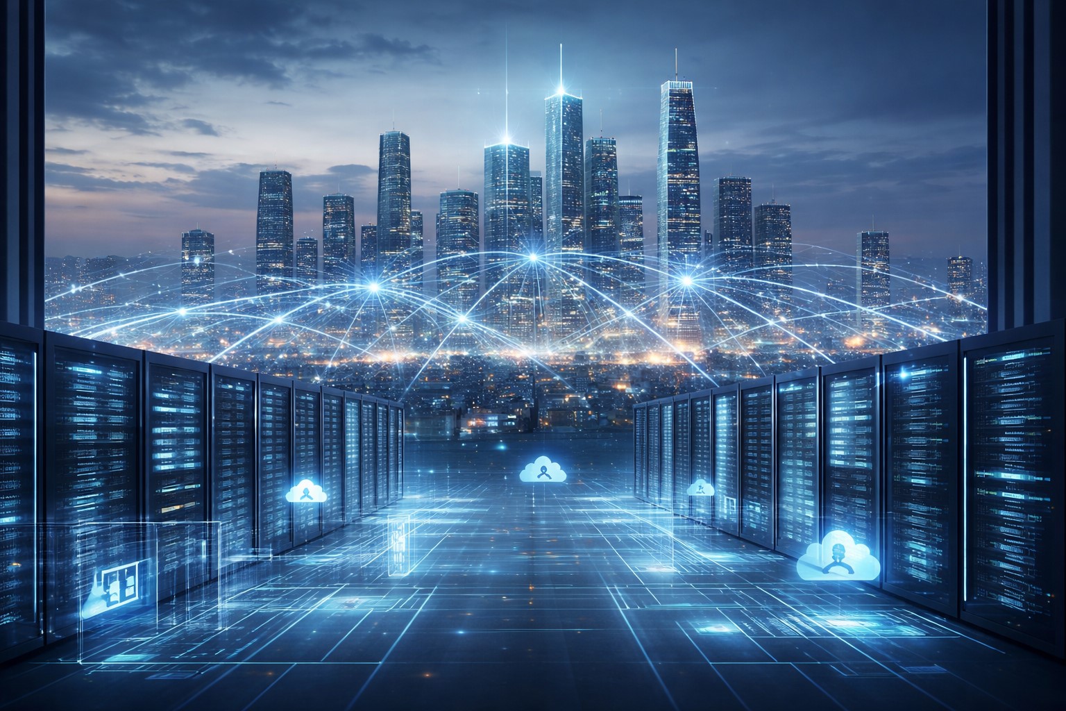 Infraestrutura digital e tecnologia em nuvem