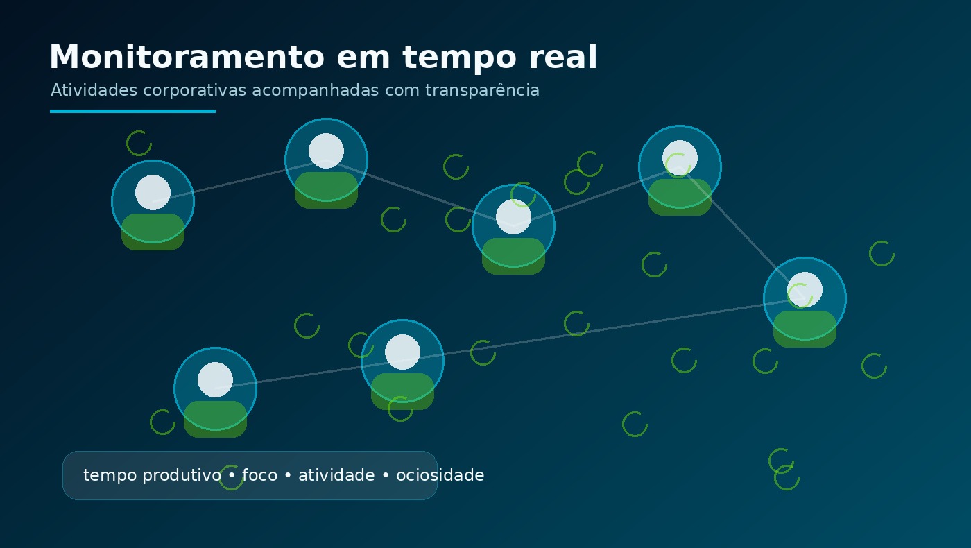 Equipe trabalhando com acompanhamento operacional